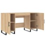 Sonoma oak engineered wood desk 140x50x75 cm by vidaXL, Desks - Ref: Foro24-829575, Price: 131,56 €, Discount: %