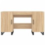 Sonoma oak engineered wood desk 140x50x75 cm by vidaXL, Desks - Ref: Foro24-829575, Price: 131,56 €, Discount: %