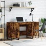 Smoked oak engineered wood desk 140x50x75 cm by vidaXL, Desks - Ref: Foro24-829577, Price: 126,81 €, Discount: %