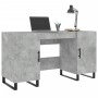 Escritorio madera de ingeniería gris hormigón 140x50x75 cm de vidaXL, Escritorios - Ref: Foro24-829576, Precio: 126,09 €, Des...