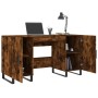 Escritorio madera de ingeniería roble ahumado 140x50x75 cm de vidaXL, Escritorios - Ref: Foro24-829577, Precio: 126,81 €, Des...