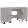 Escritorio madera de ingeniería gris Sonoma 140x50x75 cm de vidaXL, Escritorios - Ref: Foro24-829578, Precio: 128,43 €, Descu...