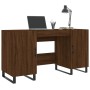 Escritorio madera de ingeniería roble marrón 140x50x75 cm de vidaXL, Escritorios - Ref: Foro24-829579, Precio: 143,29 €, Desc...