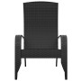 Adirondack garden chair black synthetic rattan by vidaXL, Garden chairs - Ref: Foro24-319694, Price: 100,07 €, Discount: %