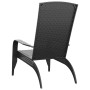 Adirondack garden chair black synthetic rattan by vidaXL, Garden chairs - Ref: Foro24-319694, Price: 100,07 €, Discount: %