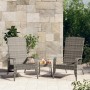 Silla de jardín Adirondack ratán sintético gris de vidaXL, Sillas de jardín - Ref: Foro24-319695, Precio: 103,48 €, Descuento: %