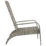 Silla de jardín Adirondack ratán sintético gris de vidaXL, Sillas de jardín - Ref: Foro24-319695, Precio: 98,12 €, Descuento: %