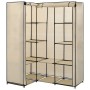 Cream corner cabinet 130x87x169 cm by vidaXL, Wardrobes - Ref: Foro24-282451, Price: 61,31 €, Discount: %