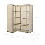 Cream corner cabinet 130x87x169 cm by vidaXL, Wardrobes - Ref: Foro24-282451, Price: 61,31 €, Discount: %