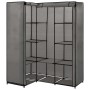 Gray corner cabinet 130x87x169 cm by vidaXL, Wardrobes - Ref: Foro24-282452, Price: 56,97 €, Discount: %