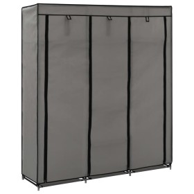 Wardrobe with compartments and rods gray fabric 150x45x175 cm by vidaXL, Wardrobes - Ref: Foro24-282456, Price: 46,99 €, Disc...