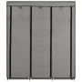 Kleiderschrank mit Fächern und Stangen aus grauem Stoff, 150 x 45 x 175 cm von vidaXL, Kleiderschränke - Ref: Foro24-282456, ...