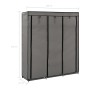 Wardrobe with compartments and rods gray fabric 150x45x175 cm by vidaXL, Wardrobes - Ref: Foro24-282456, Price: 44,18 €, Disc...