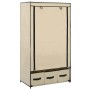 Kleiderschrank aus cremefarbenem Stoff, 87 x 49 x 159 cm von vidaXL, Kleiderschränke - Ref: Foro24-282459, Preis: 59,33 €, Ra...