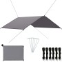 Gray outdoor tarpaulin 4x4 m by vidaXL, Umbrellas - Ref: Foro24-93063, Price: 48,99 €, Discount: %