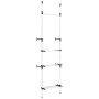 Telescopic closet system with aluminum bars and shelf by vidaXL, Wardrobes - Ref: Foro24-321113, Price: 74,64 €, Discount: %