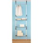 Telescopic closet system with aluminum bars and shelf by vidaXL, Wardrobes - Ref: Foro24-321113, Price: 74,64 €, Discount: %