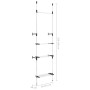 Telescopic closet system with aluminum bars and shelf by vidaXL, Wardrobes - Ref: Foro24-321113, Price: 74,64 €, Discount: %