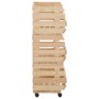 Solid pine wood vegetable cart 37x30x80 cm by vidaXL, Kitchen and dining carts - Ref: Foro24-327325, Price: 61,38 €, Discount: %