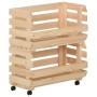 Solid pine wood vegetable cart 37x30x80 cm by vidaXL, Kitchen and dining carts - Ref: Foro24-327325, Price: 61,38 €, Discount: %