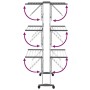 3-tier clothesline with wheels silver 60x70x129 cm by vidaXL, Clotheslines and hangers - Ref: Foro24-344376, Price: 117,10 €,...