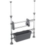 Adjustable aluminum kitchen organizer by vidaXL, Storage containers - Ref: Foro24-344378, Price: 28,83 €, Discount: %