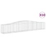 Gabion baskets 10 units, arched shape, iron, 400x50x60/80 cm by vidaXL, Pots and planters - Ref: Foro24-3145938, Price: 1,00 ...