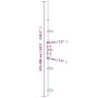 Telescopic shower corner shelf 4 shelves aluminum silver by vidaXL, Bathroom accessory mounts - Ref: Foro24-344382, Price: 26...