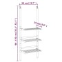 3-stufige Wäscheleine aus Aluminium von vidaXL, Wäscheleinen und Kleiderbügel - Ref: Foro24-344383, Preis: 50,84 €, Rabatt: %