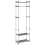 Clothing rack 3 levels silver aluminum 59x29x192 cm by vidaXL, Dresser Organizers and Bar Hangers - Ref: Foro24-344385, Price...