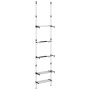 Telescopic garden shelving 3 shelves silver aluminum by vidaXL, Storage containers - Ref: Foro24-344386, Price: 46,68 €, Disc...