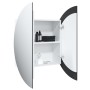 Armario de baño con espejo redondo y LED blanco 54x54x17,5 cm de vidaXL, Tocadores de baño - Ref: Foro24-345587, Precio: 142,...