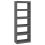 Gray pine wood shelving/space divider 60x30x167.5 cm by vidaXL, Bookcases and shelves - Ref: Foro24-808175, Price: 71,04 €, D...