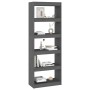 Gray pine wood shelving/space divider 60x30x167.5 cm by vidaXL, Bookcases and shelves - Ref: Foro24-808175, Price: 71,04 €, D...