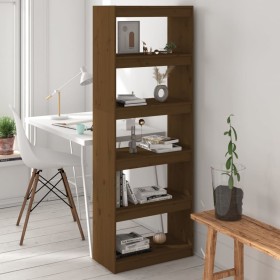 Pine honey brown shelving/space divider 60x30x167.5 cm by vidaXL, Bookcases and shelves - Ref: Foro24-808176, Price: 83,70 €,...