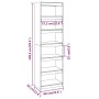 White pine wood shelf/space divider 60x30x199.5cm by vidaXL, Bookcases and shelves - Ref: Foro24-808179, Price: 122,29 €, Dis...