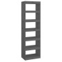 Gray pine wood shelving/space divider 60x30x199.5 cm by vidaXL, Bookcases and shelves - Ref: Foro24-808180, Price: 93,35 €, D...