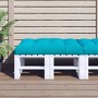 Turquoise fabric cushion for pallets 120x80x12 cm by vidaXL, Cushions for chairs and sofas - Ref: Foro24-360534, Price: 52,99...