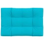 Turquoise fabric cushion for pallets 120x80x12 cm by vidaXL, Cushions for chairs and sofas - Ref: Foro24-360534, Price: 52,99...