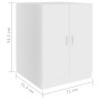 Armario de lavadora blanco 71x71,5x91,5 cm de vidaXL, Accesorios para lavadoras y secadoras - Ref: Foro24-808395, Precio: 88,...