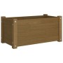 Honey brown solid pine wood planter 60x31x31 cm by vidaXL, Pots and planters - Ref: Foro24-810710, Price: 40,81 €, Discount: %