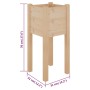 Planters 2 pcs solid pine wood 31x31x70 cm by vidaXL, Pots and planters - Ref: Foro24-810780, Price: 38,80 €, Discount: %