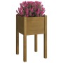 Honey brown solid pine wood planter 40x40x70 cm by vidaXL, Pots and planters - Ref: Foro24-810795, Price: 30,18 €, Discount: %