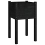 Solid black pine wood planter 40x40x70 cm by vidaXL, Pots and planters - Ref: Foro24-810797, Price: 27,35 €, Discount: %