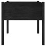 Jardinera de madera maciza de pino negro 70x70x70 cm de vidaXL, Maceteros y jardineras - Ref: Foro24-810817, Precio: 45,99 €,...