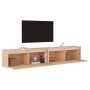 Wall cabinet 2 pcs solid pine wood 100x30x35cm by vidaXL, Shelves and shelves - Ref: Foro24-813466, Price: 119,99 €, Discount: %