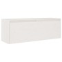 Solid white pine wood wall cabinet 100x30x35 cm by vidaXL, Shelves and shelves - Ref: Foro24-813467, Price: 63,99 €, Discount: %