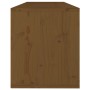 Armario de pared madera maciza de pino marrón miel 100x30x35 cm de vidaXL, Estantes y estanterías - Ref: Foro24-813471, Preci...