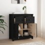 Solid black pine wood sideboard 70x35x80 cm by vidaXL, Sideboards - Ref: Foro24-813753, Price: 132,99 €, Discount: %