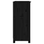 Aparador de madera maciza de pino negro 70x35x80 cm de vidaXL, Aparadores - Ref: Foro24-813753, Precio: 132,51 €, Descuento: %